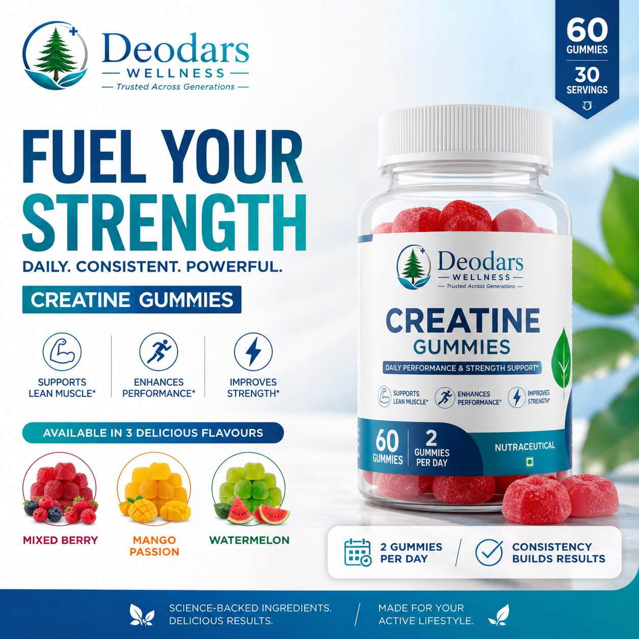 Creatine Gummies 60 Pack